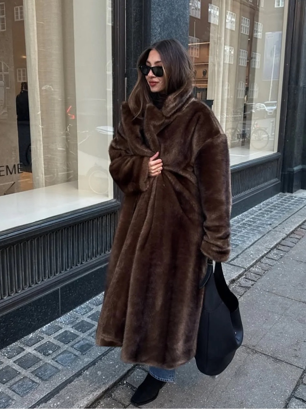 Soera Lucie Faux Fur Maxi Coat